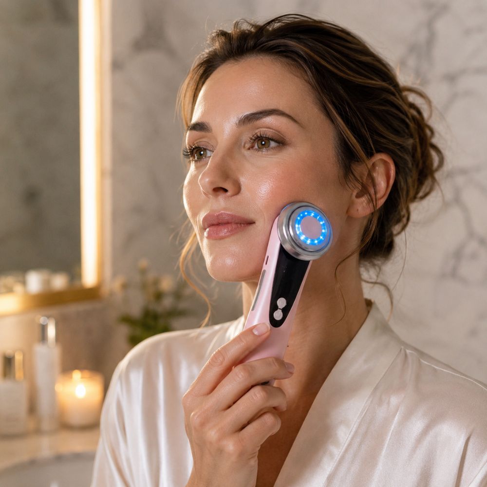 Noriva | Microcurrent Facial Toning Device — Compact Multi-Technology Rechargeable