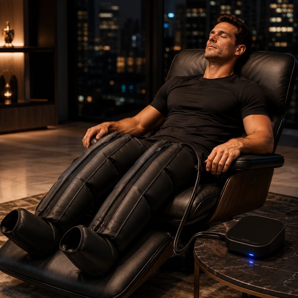 Senara | Leg Compression Boot — Adjustable Air Pressure Four Chamber Device