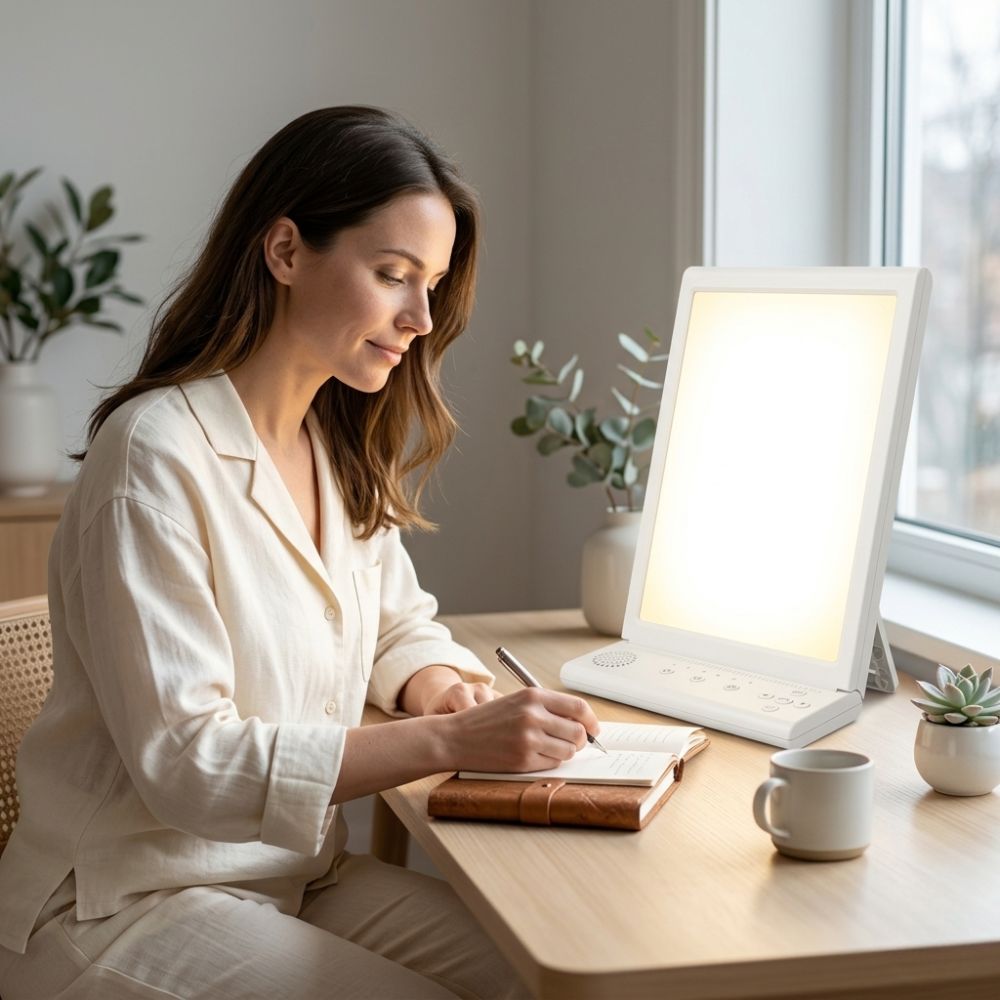 Vevara | Light Therapy Lamp — Adjustable UV-Free Daylight Simulation Device