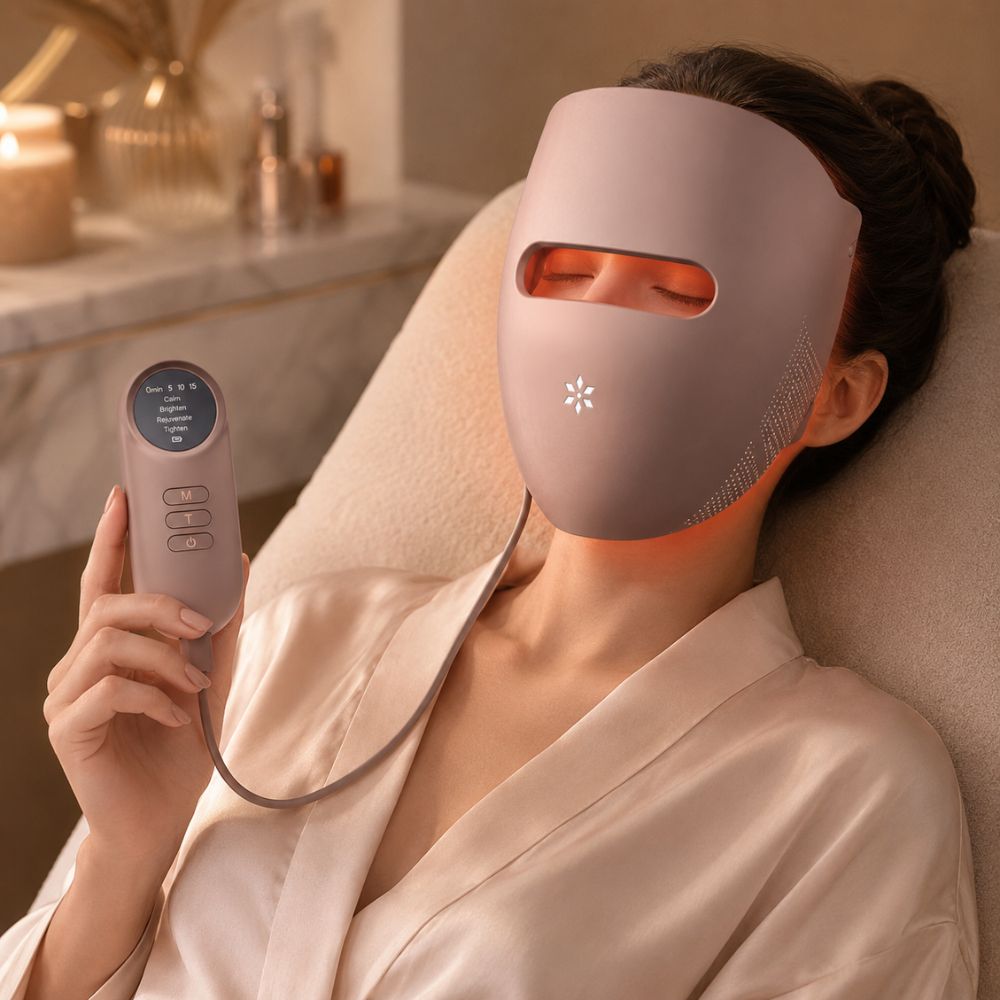 Velora | LED Face Mask — Advanced Red Light Full Face Coverage Device