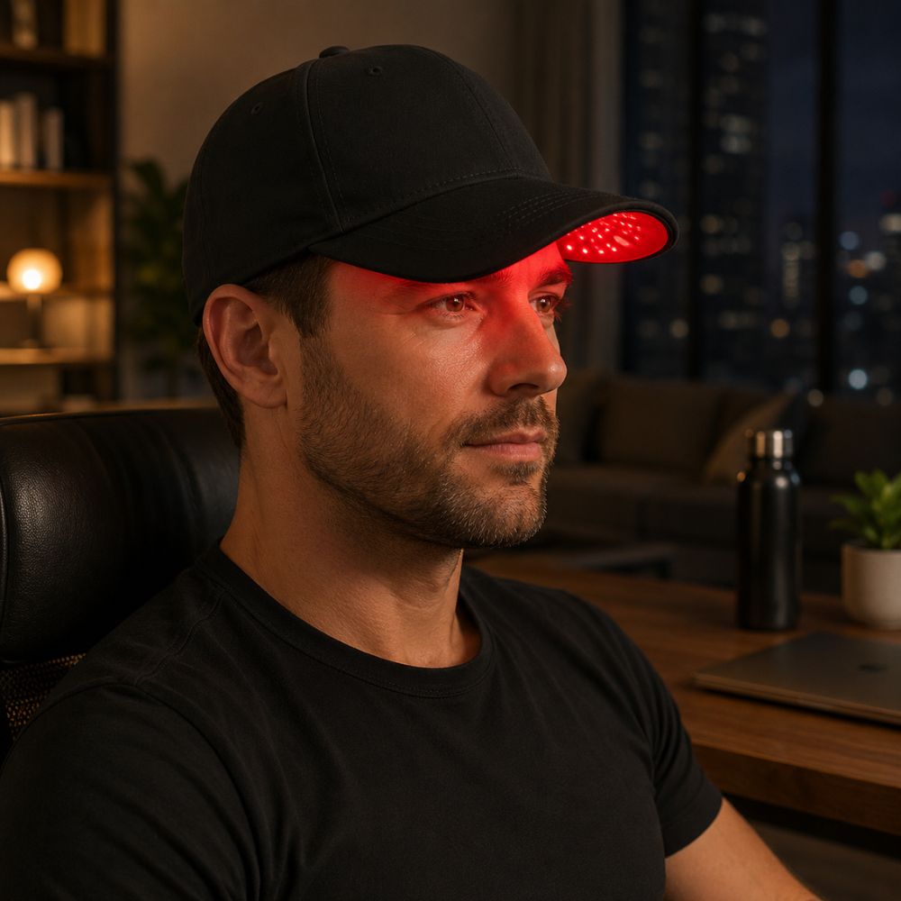 Ellora | Red Light LED Cap — Portable Adjustable Intensity LED Device