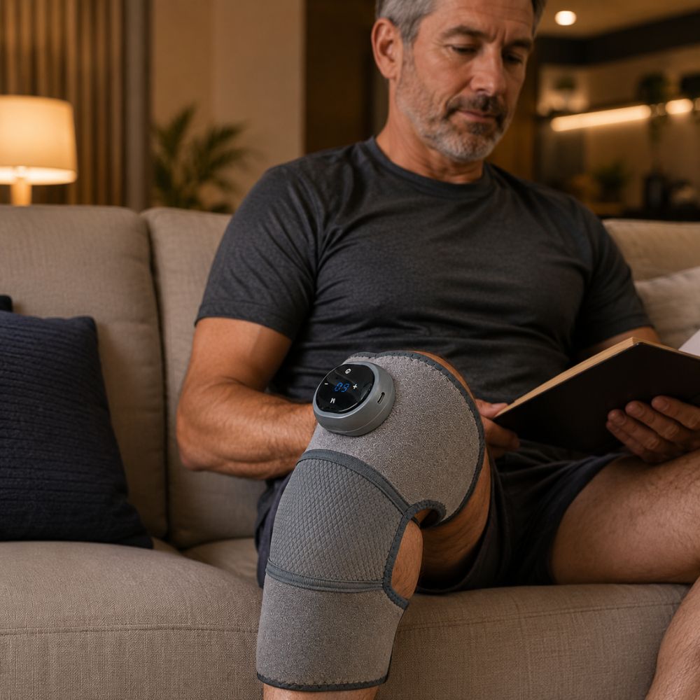 Novara | Knee Massage Machine — Heated Pulse Technology Portable Home Device