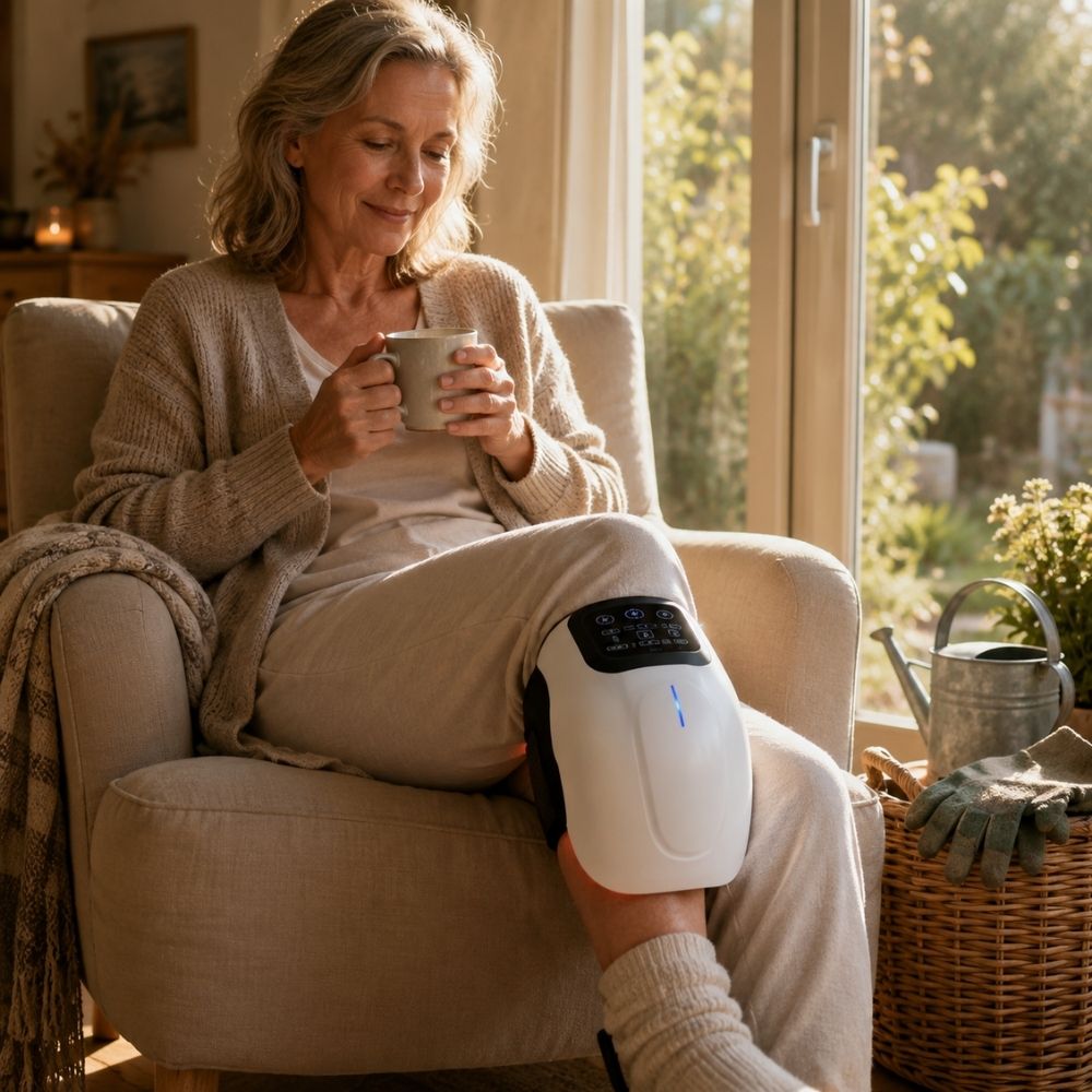 Symora | Electric Knee Massager — Cordless Infrared Heating Home Device
