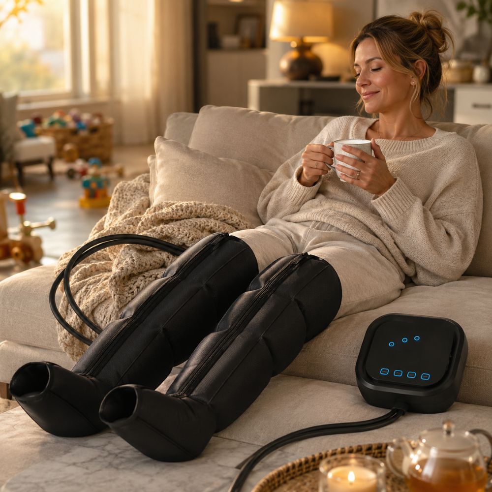Senara | Leg Compression Boot — Adjustable Air Pressure Four Chamber Device