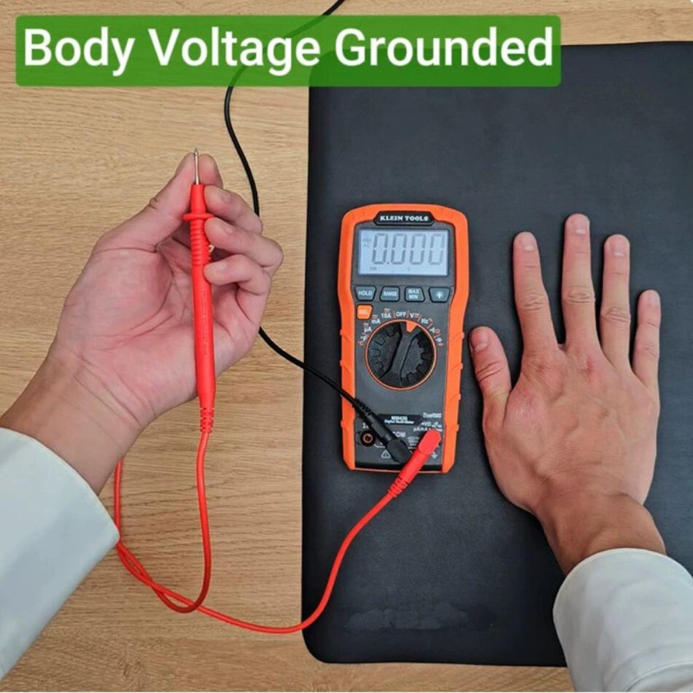 Elleva | Grounding Mat — Ultra-Conductive Vegan Leather Home Use Design