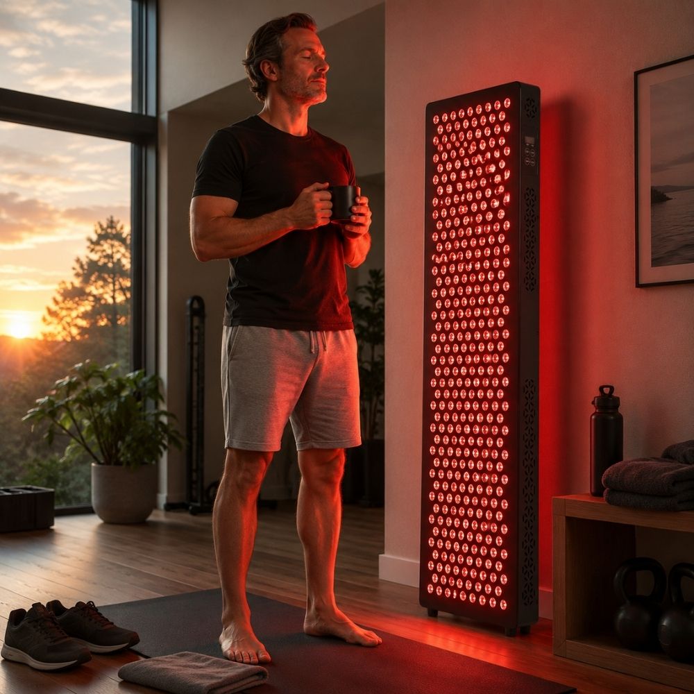 Syrana | Red Light LED Panel — Dual-Lens Infrared Home Use Device
