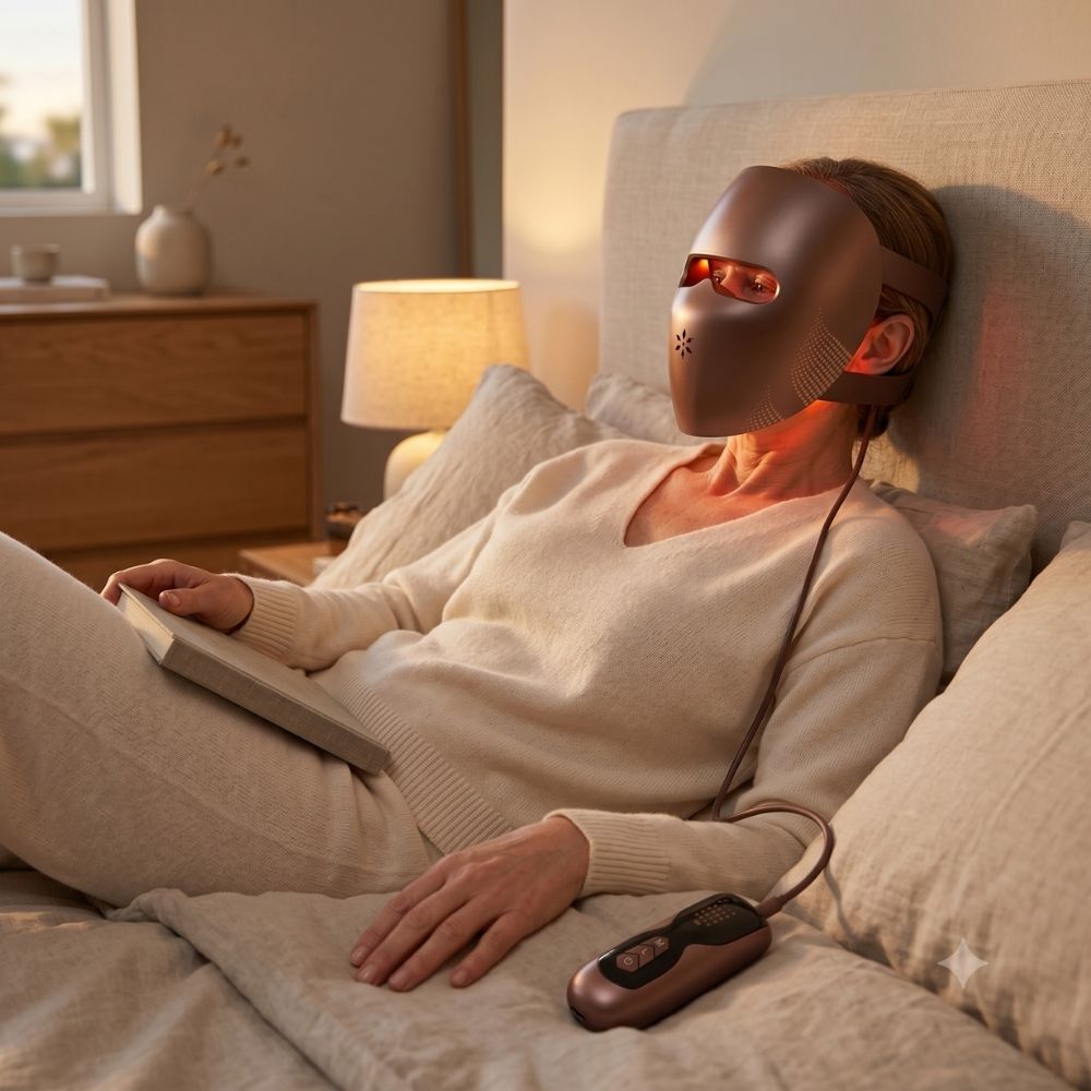 Minara | LED Light Face Mask — Rechargeable Ergonomic Home Use Device