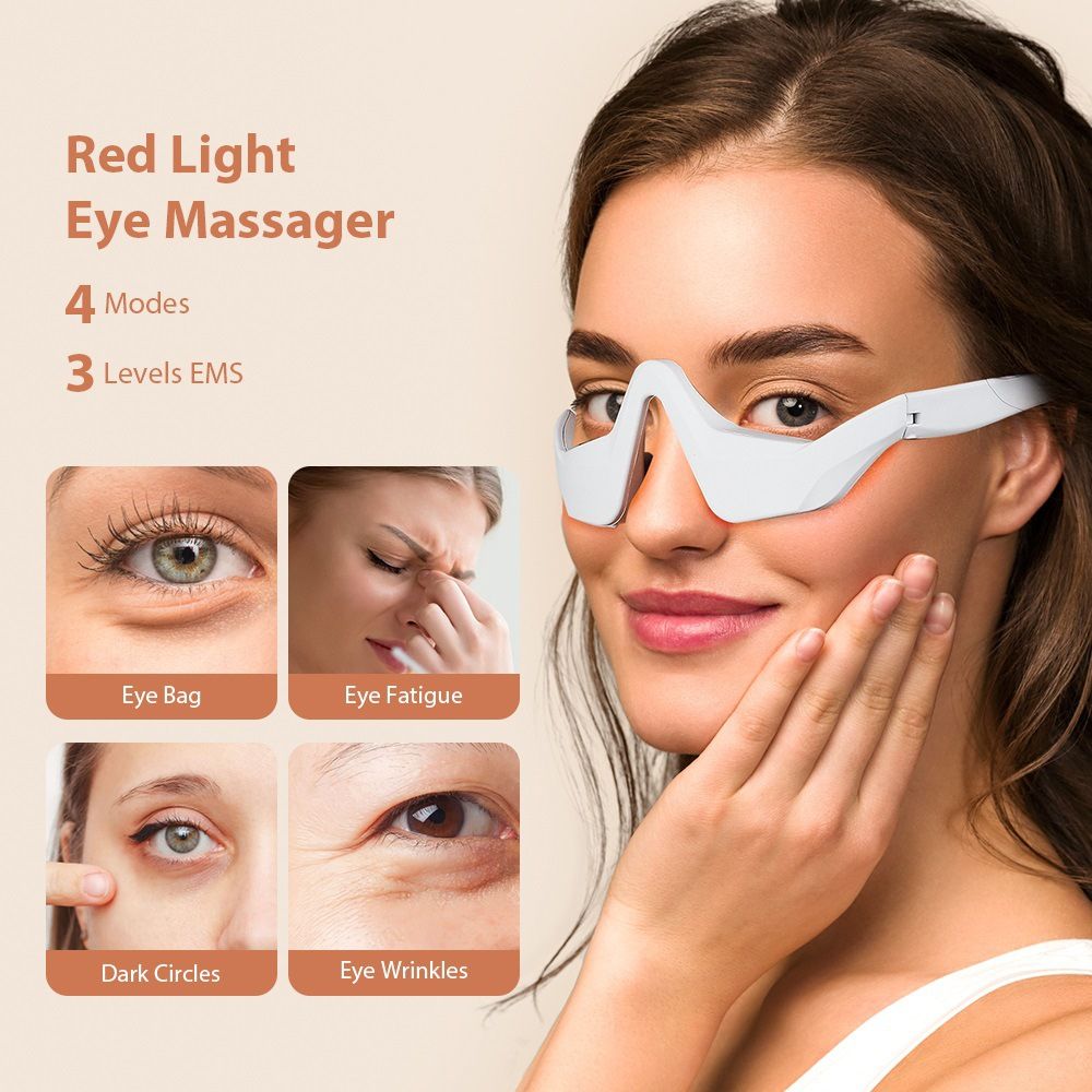 Novena | EMS Red Light LED Device — Dual Mode Rechargeable Eye Care Tool