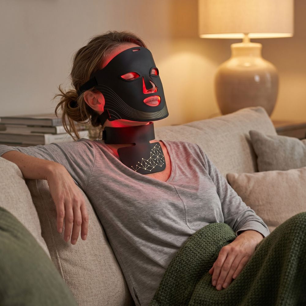 Kaneva | LED Neck & Decolletage Mask — Advanced Red Light Home Use
