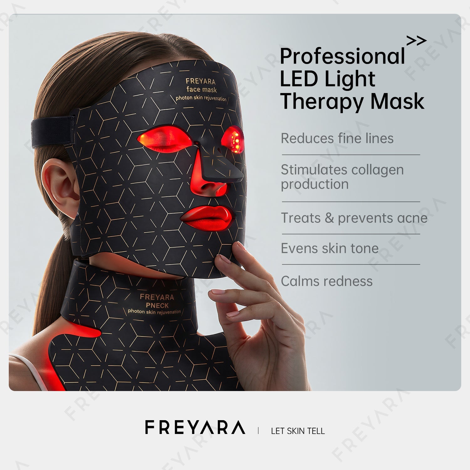 Lumex | LED Face Mask — 4-Color Silicone Design for Face & Neck 1