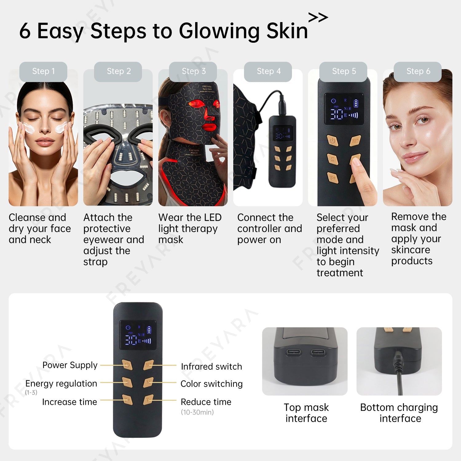 Lumex | LED Face Mask — 4-Color Silicone Design for Face & Neck 6