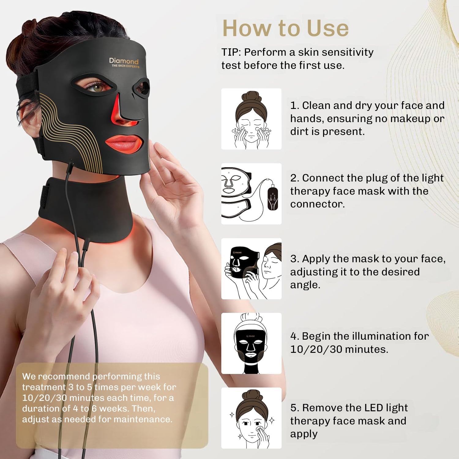 Lumex | LED Face Mask — Adjustable Light Therapy Device with Three Wavelengths 7