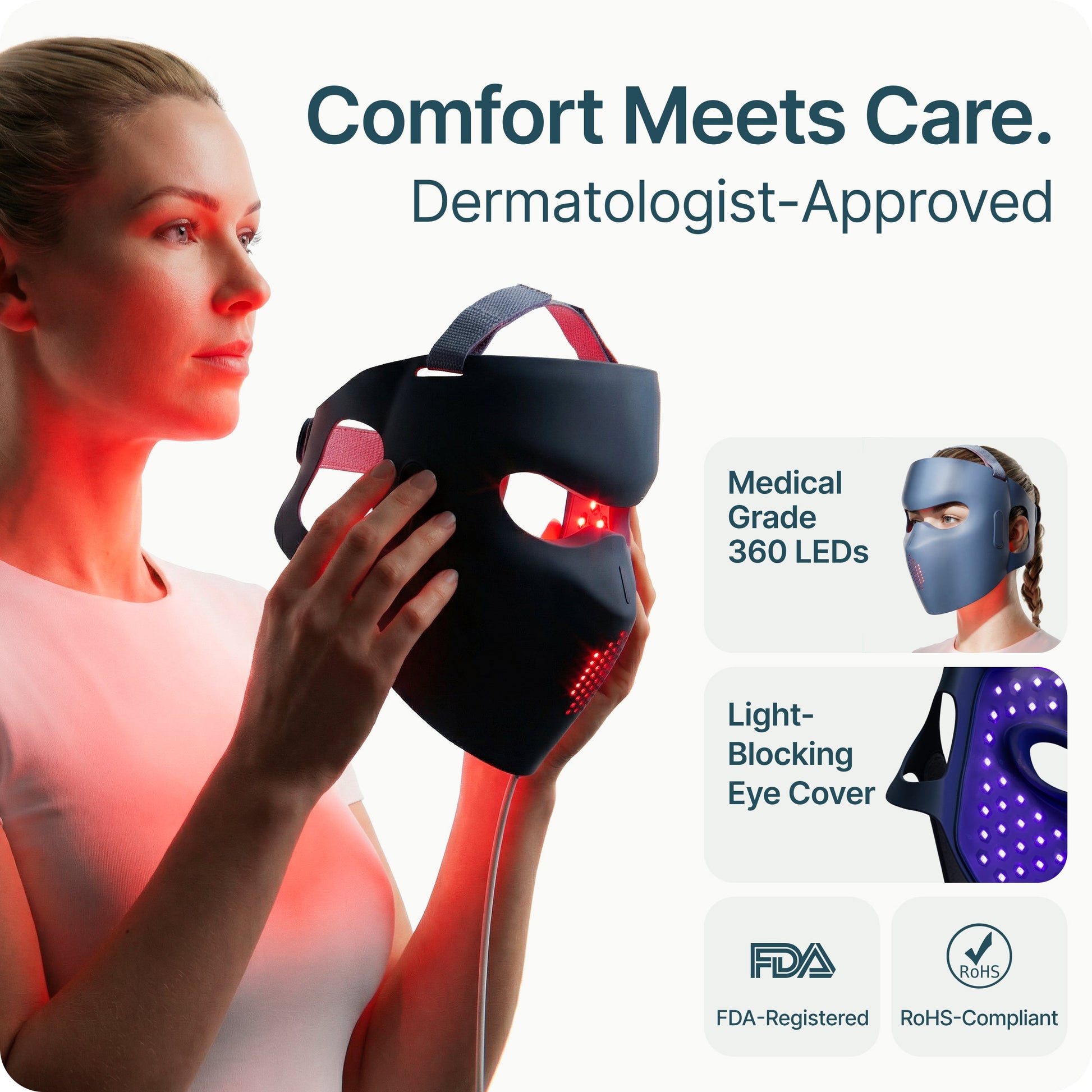 Lumex | LED Face Mask — Advanced Red Light Technology Full Face Coverage 6