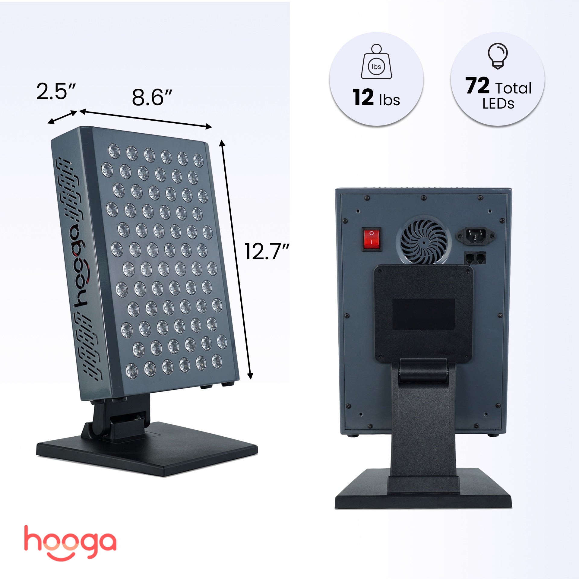 Lumex | Red Light Therapy Panel — Quad-Chip LED Technology Compact Design 6