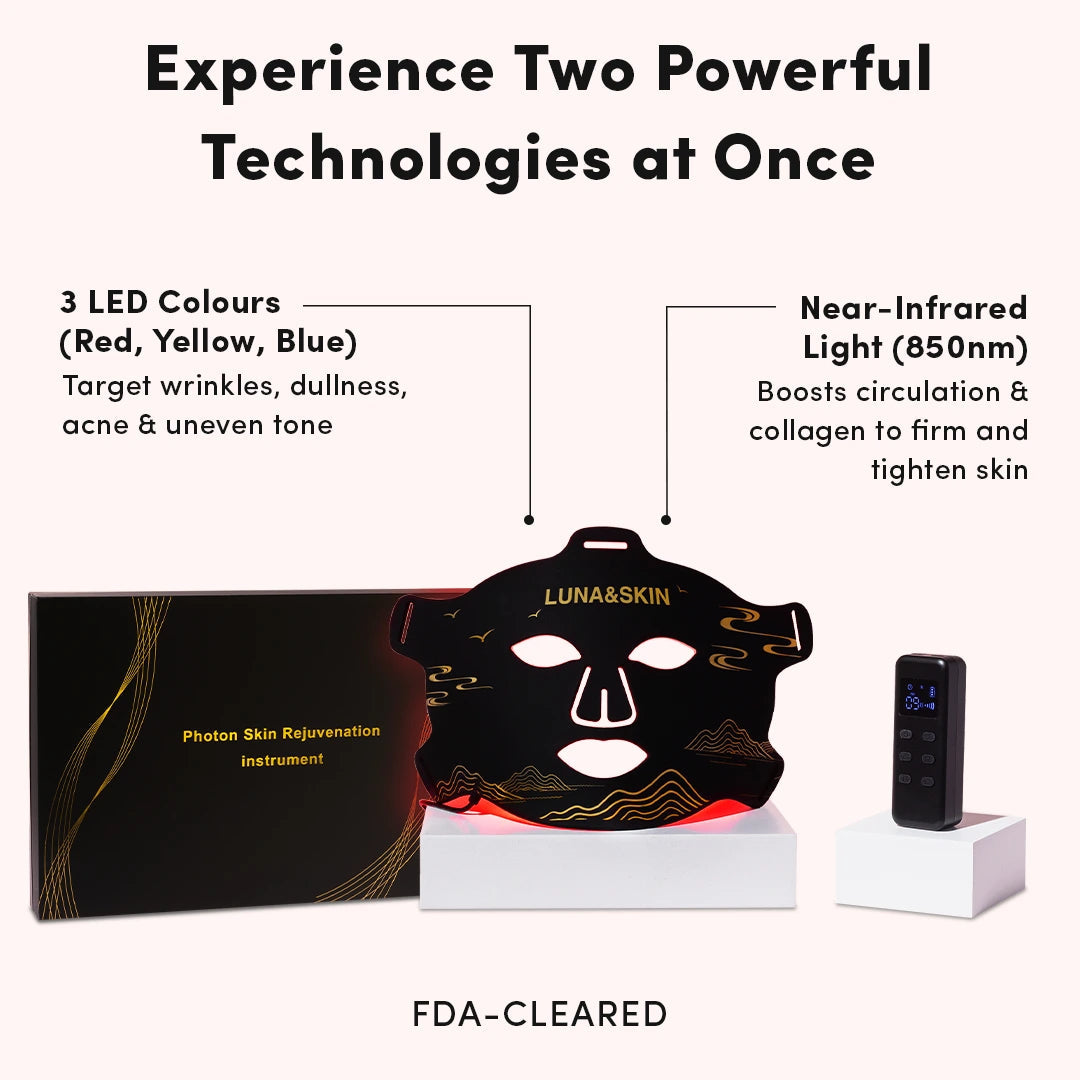 Luminara | LED Face Mask — Soft Fabric Adjustable Light Therapy Device 1
