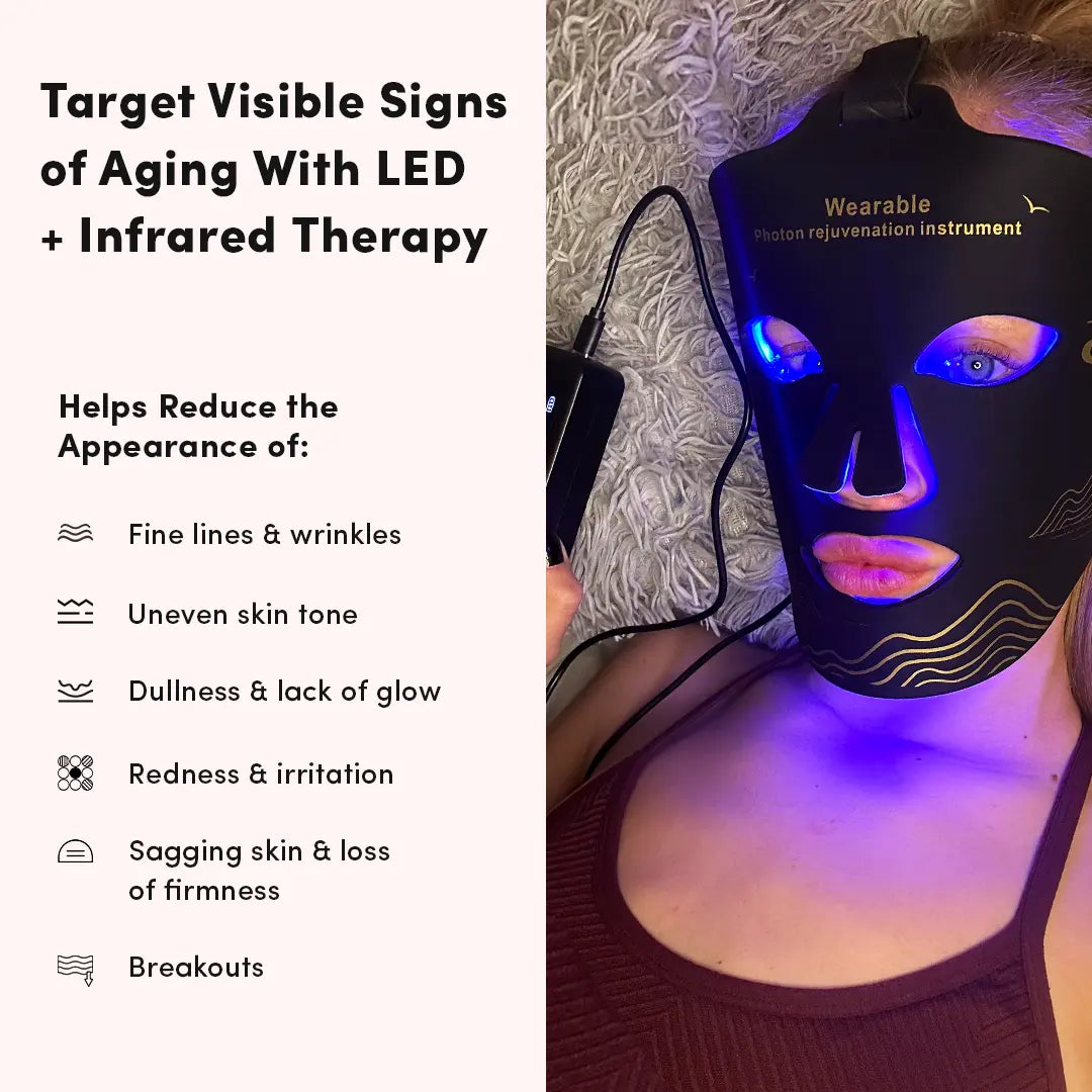 Luminara | LED Face Mask — Soft Fabric Adjustable Light Therapy Device 3