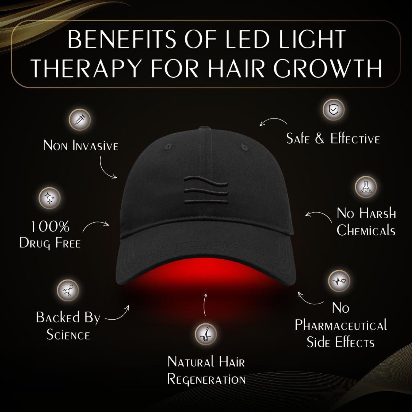 Luminara | LED Hair Growth Helmet — Rechargeable Triple Chip Deep Infrared Technology 3