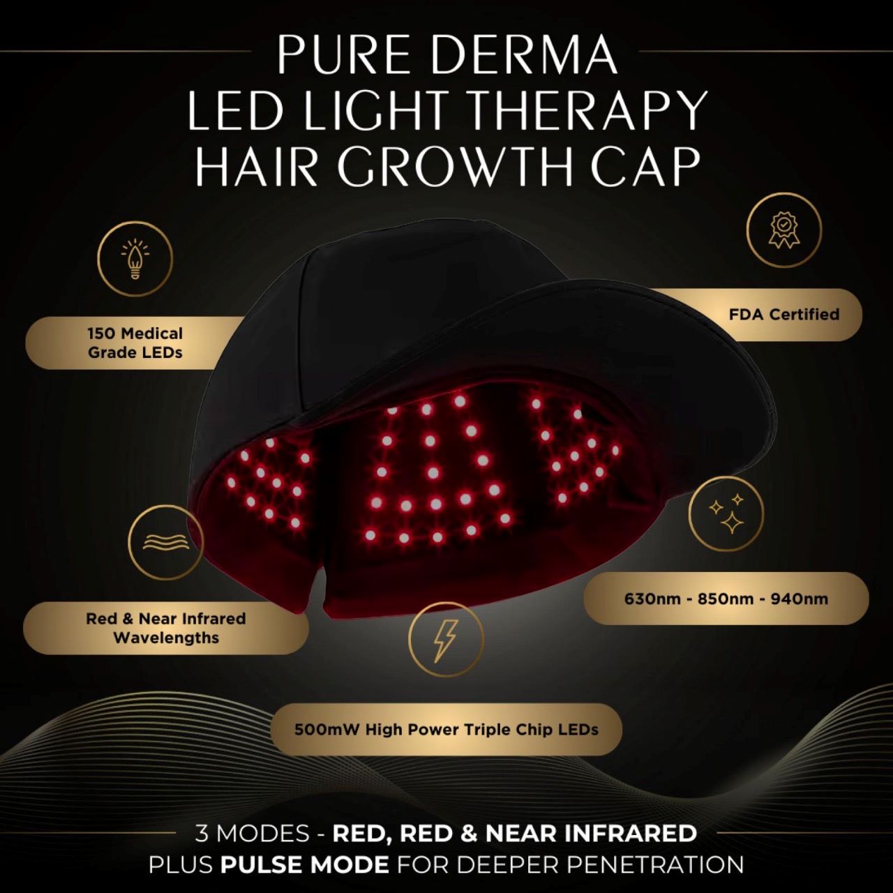 Luminara | LED Hair Growth Helmet — Rechargeable Triple Chip Deep Infrared Technology 5