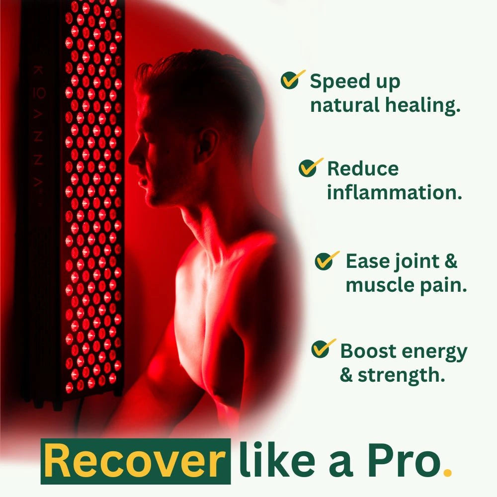 Luminara | Red Light Therapy Panel — Compact LED Home Device with Built-in Stand 2