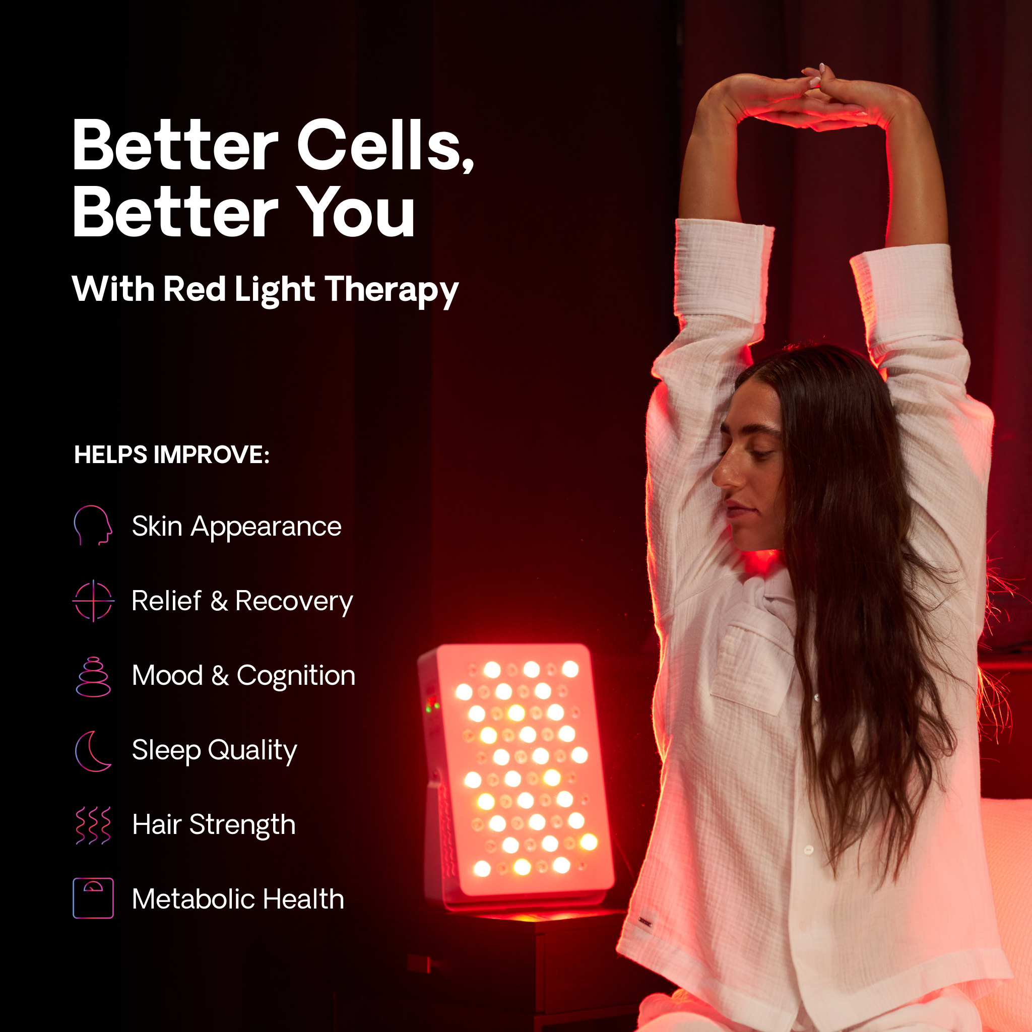 Luminara | Red Light Therapy Panel — Compact LED Home Wellness Device 1