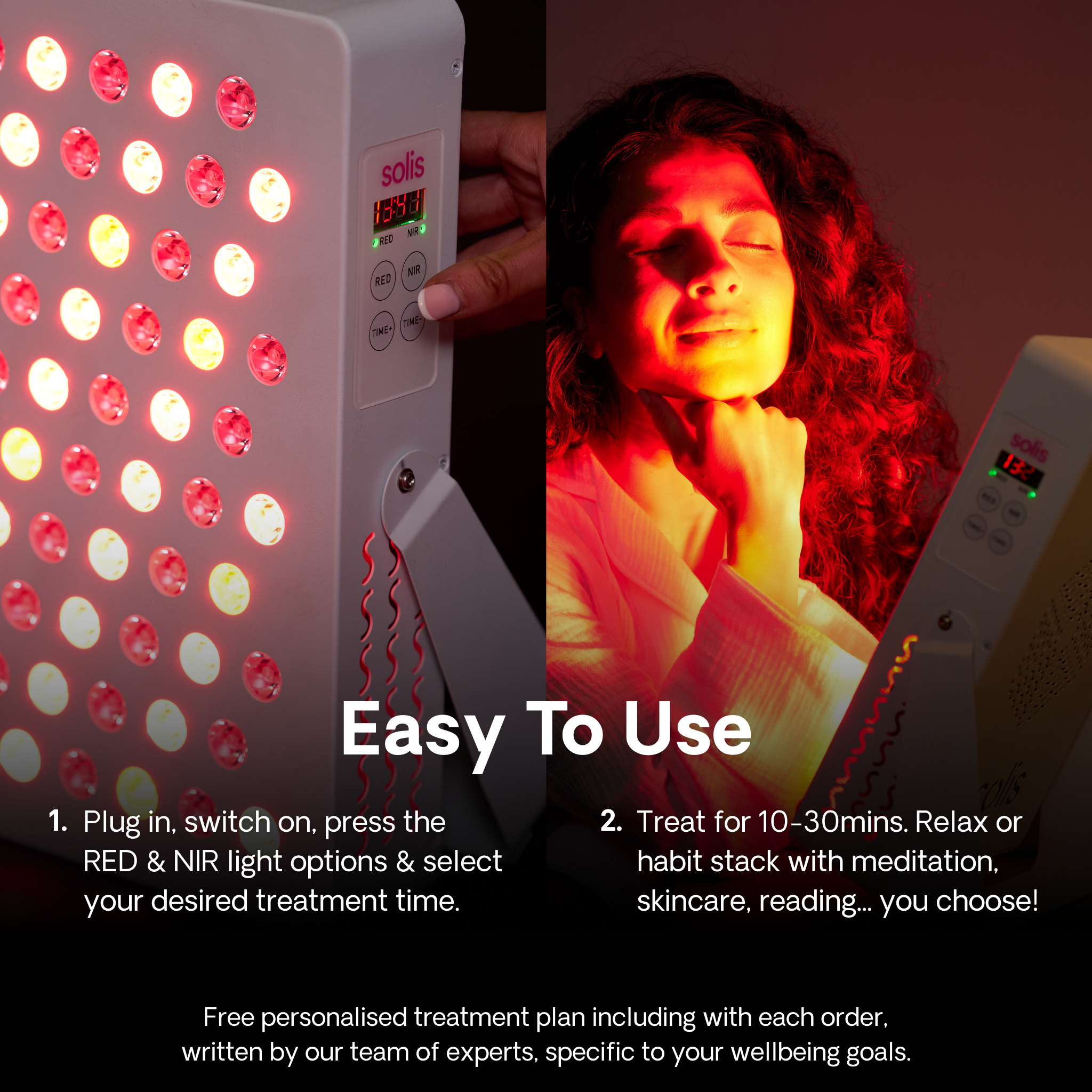 Luminara | Red Light Therapy Panel — Compact LED Home Wellness Device 4