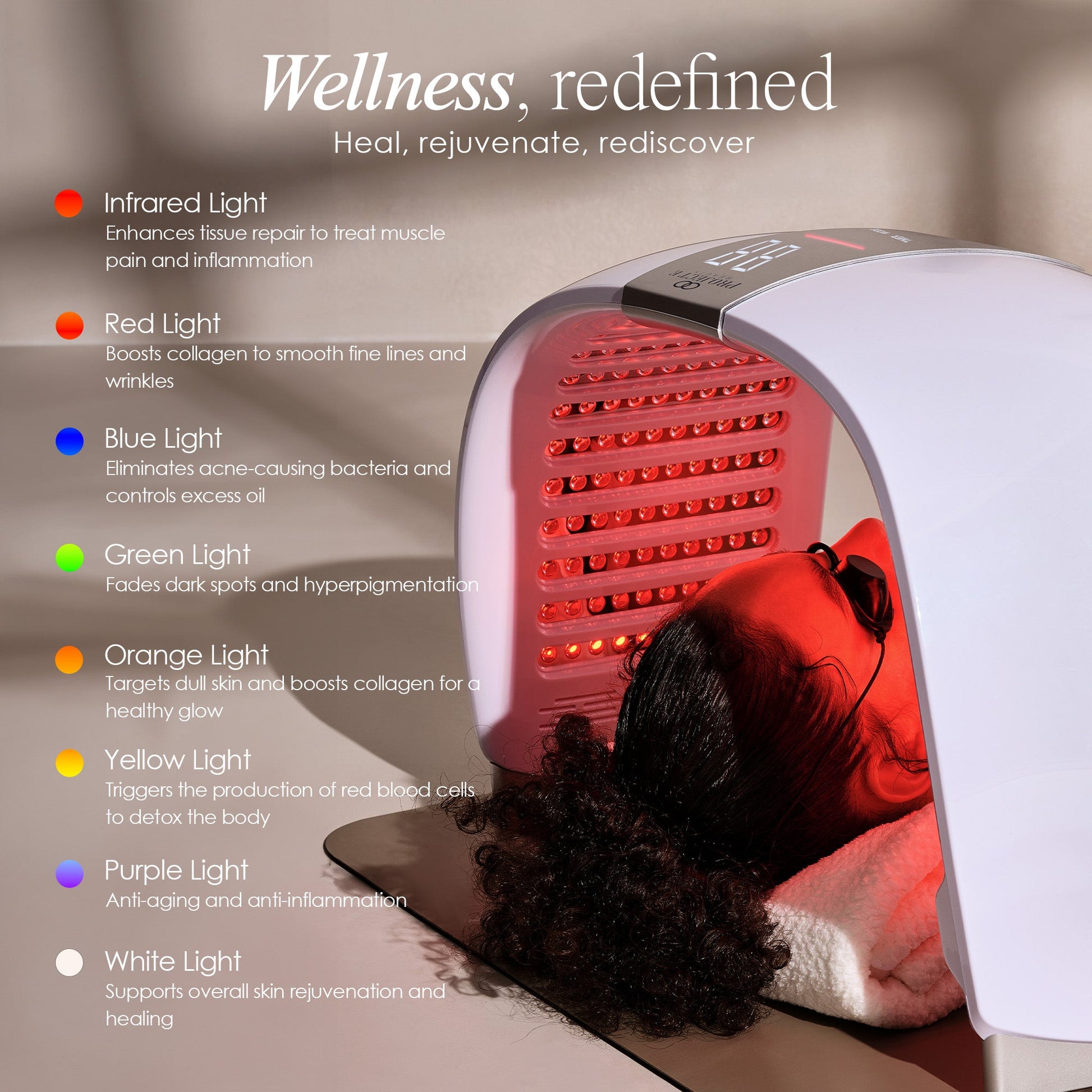 Lunara | LED Light Therapy Dome — Ultra-Wide Curve Full Body Device 6