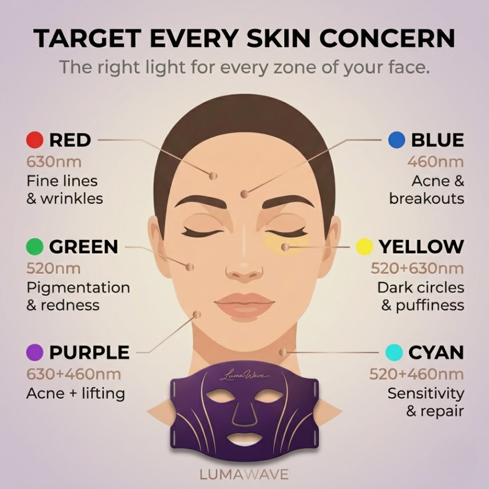 Zephira | LED Facial Therapy Mask — 7-Color Light Technology Rechargeable Silicone Design 5