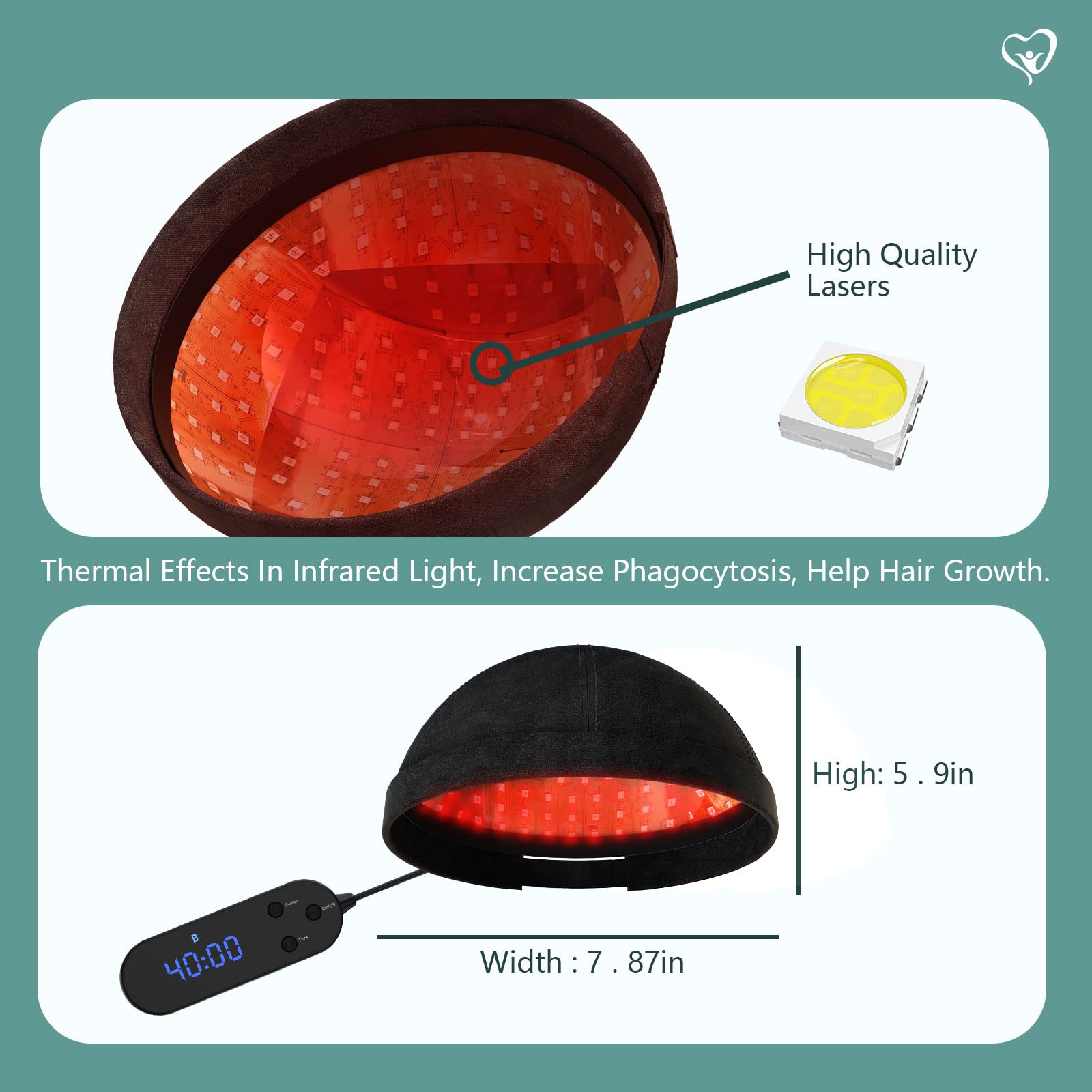 Zephira | Laser Hair Growth Cap — Dual Mode Low-Intensity Laser Technology 5