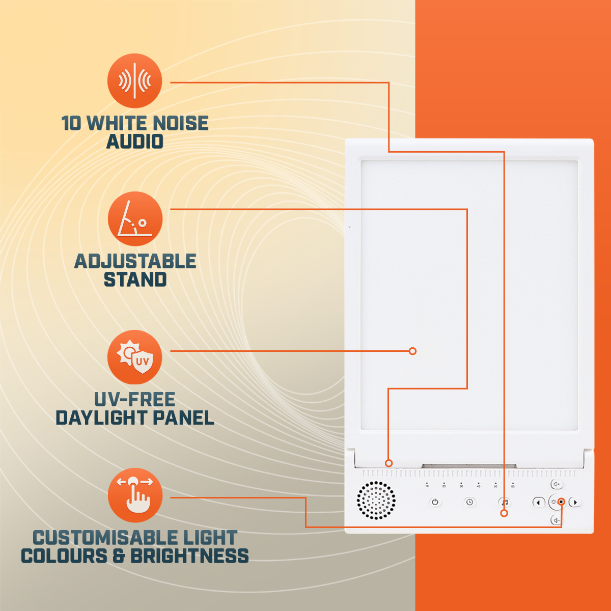 Zephira | Light Therapy Lamp — Adjustable UV-Free Daylight Simulation Device 3
