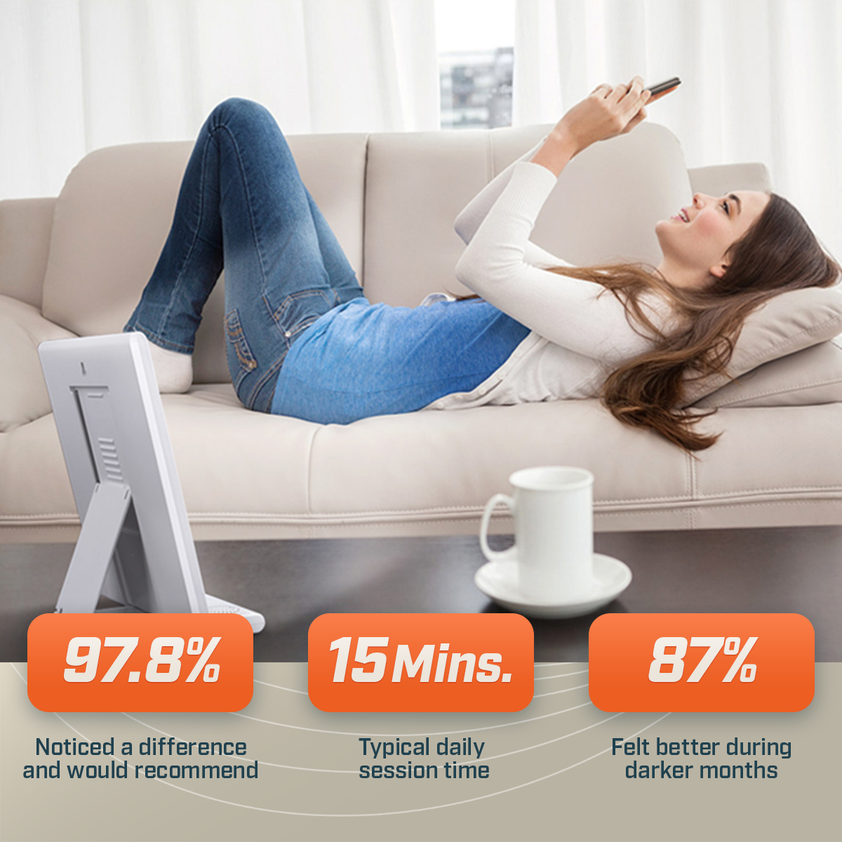 Zephira | Light Therapy Lamp — Adjustable UV-Free Daylight Simulation Device 6