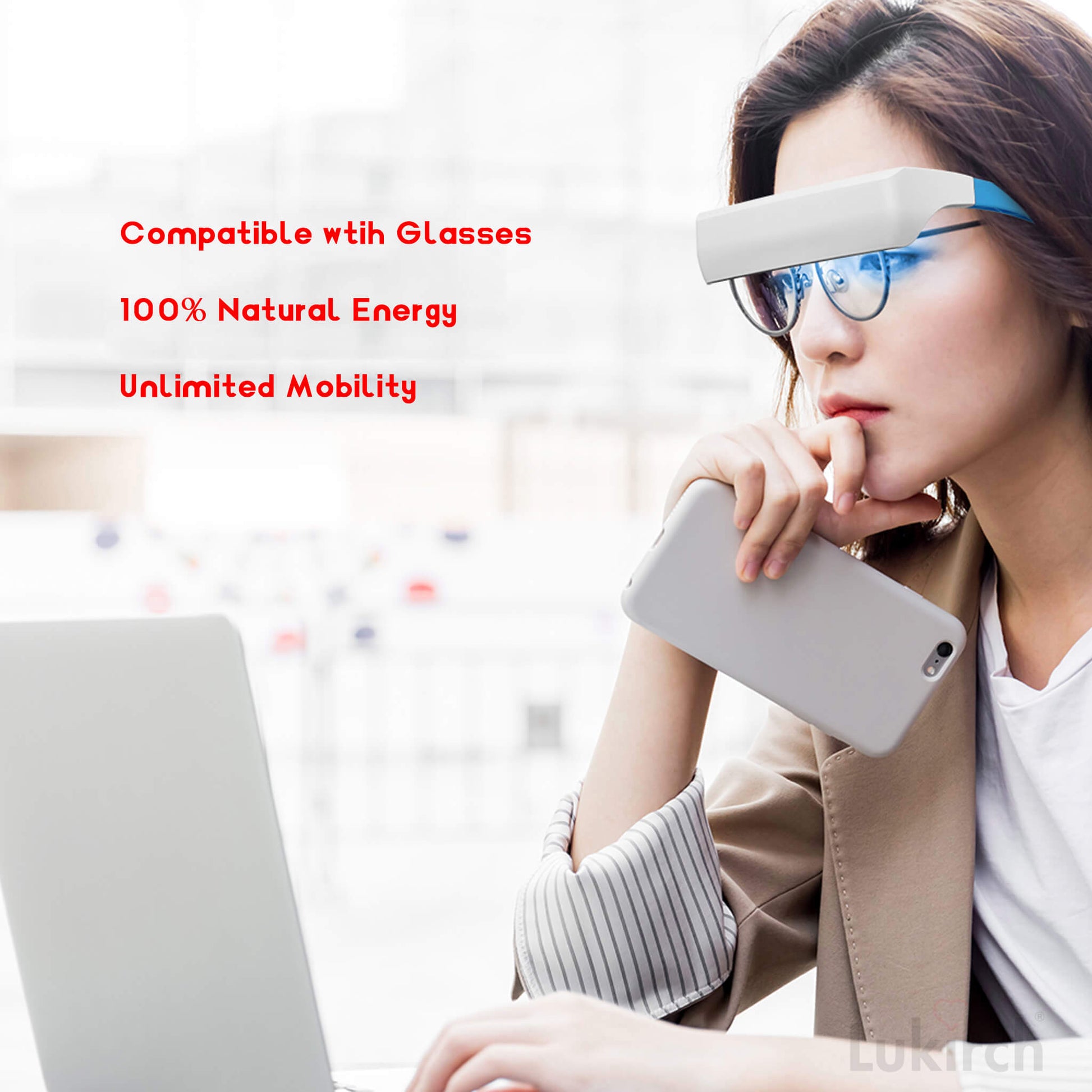 Zephira | Light Wellness Glasses — Dual LED Rechargeable Mood Support Device 4