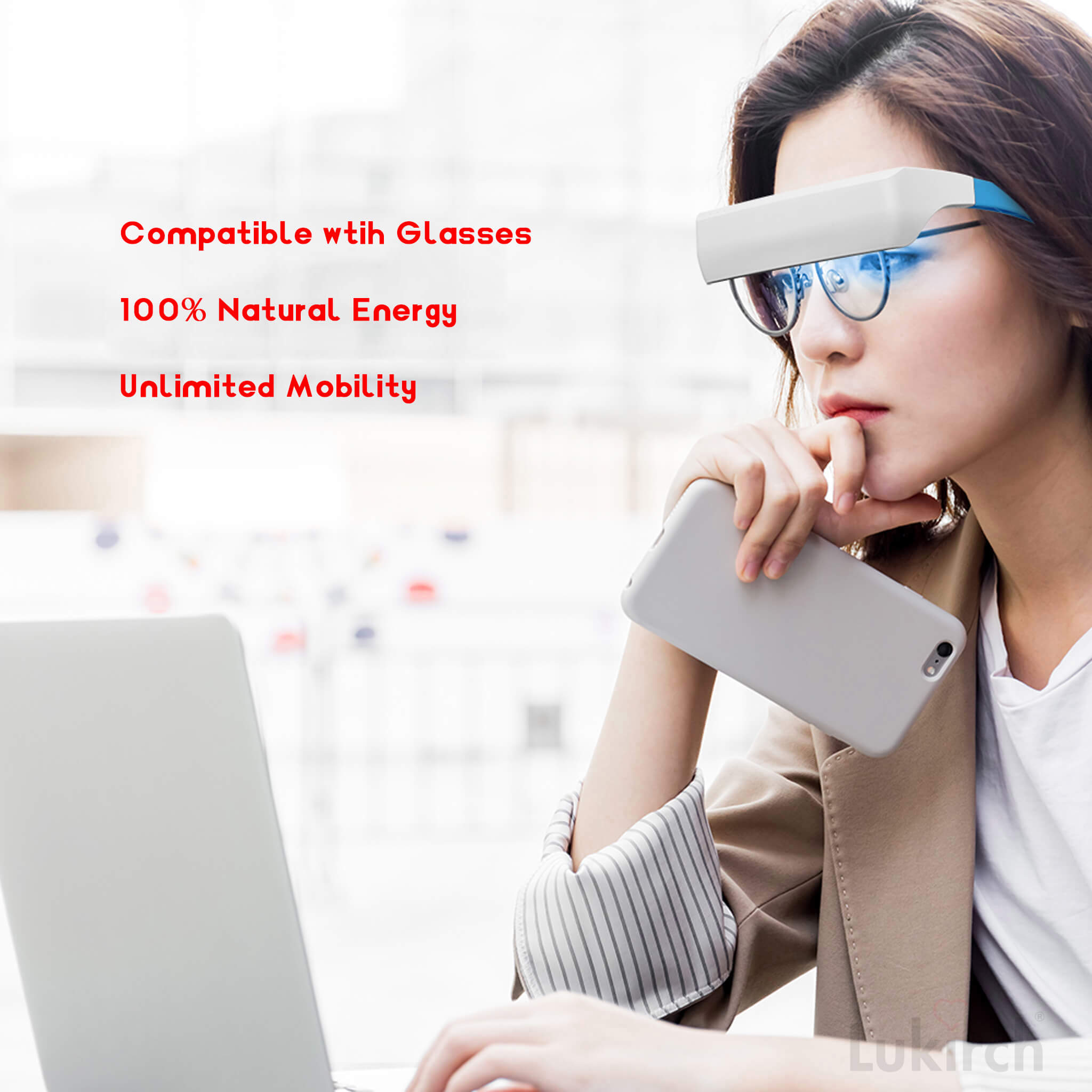 Zephira | Light Wellness Glasses — Dual LED Rechargeable Mood Support Device 4
