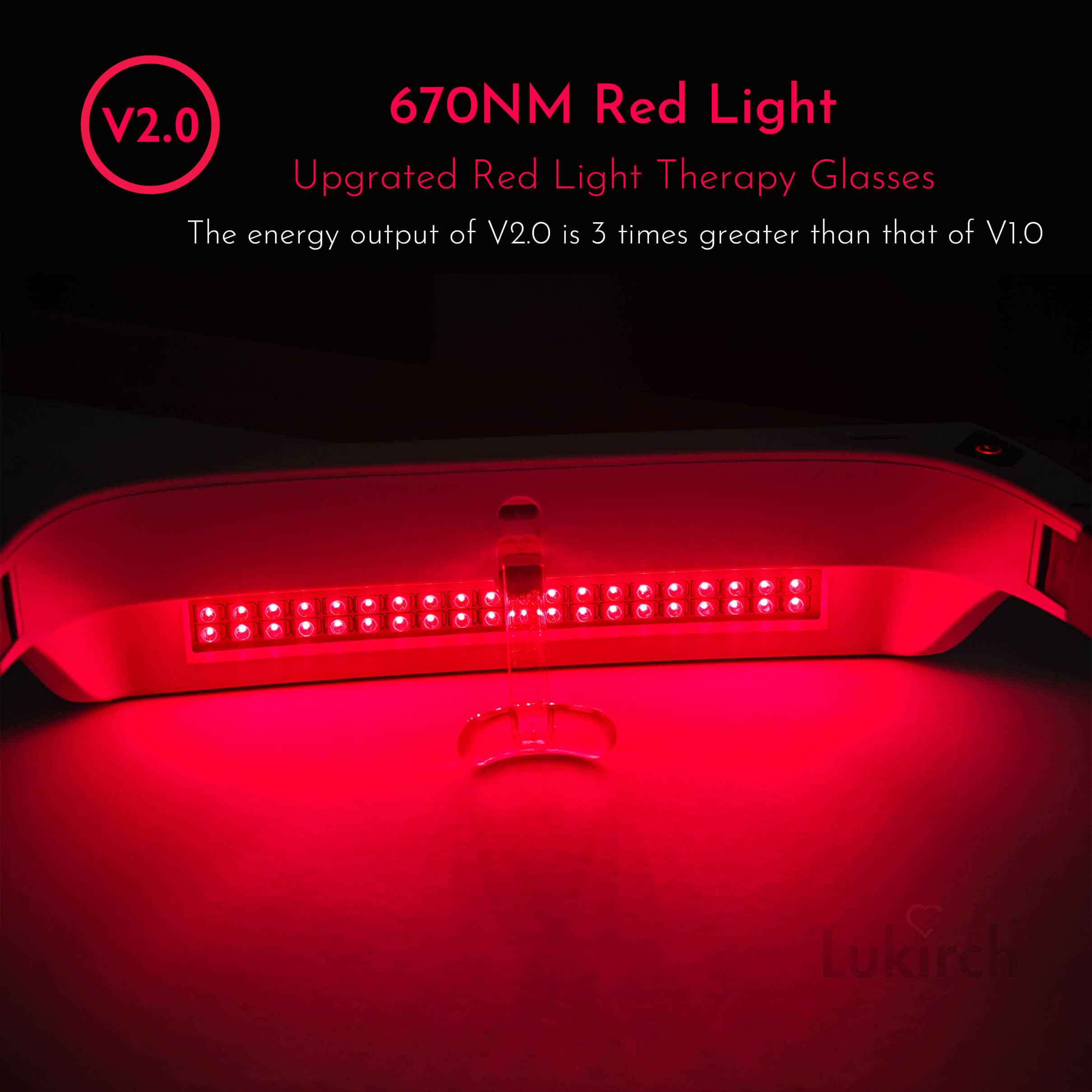 Zephira | Red Light Therapy Glasses — 670nm LED Lightweight Ergonomic Comfort Eyewear 3