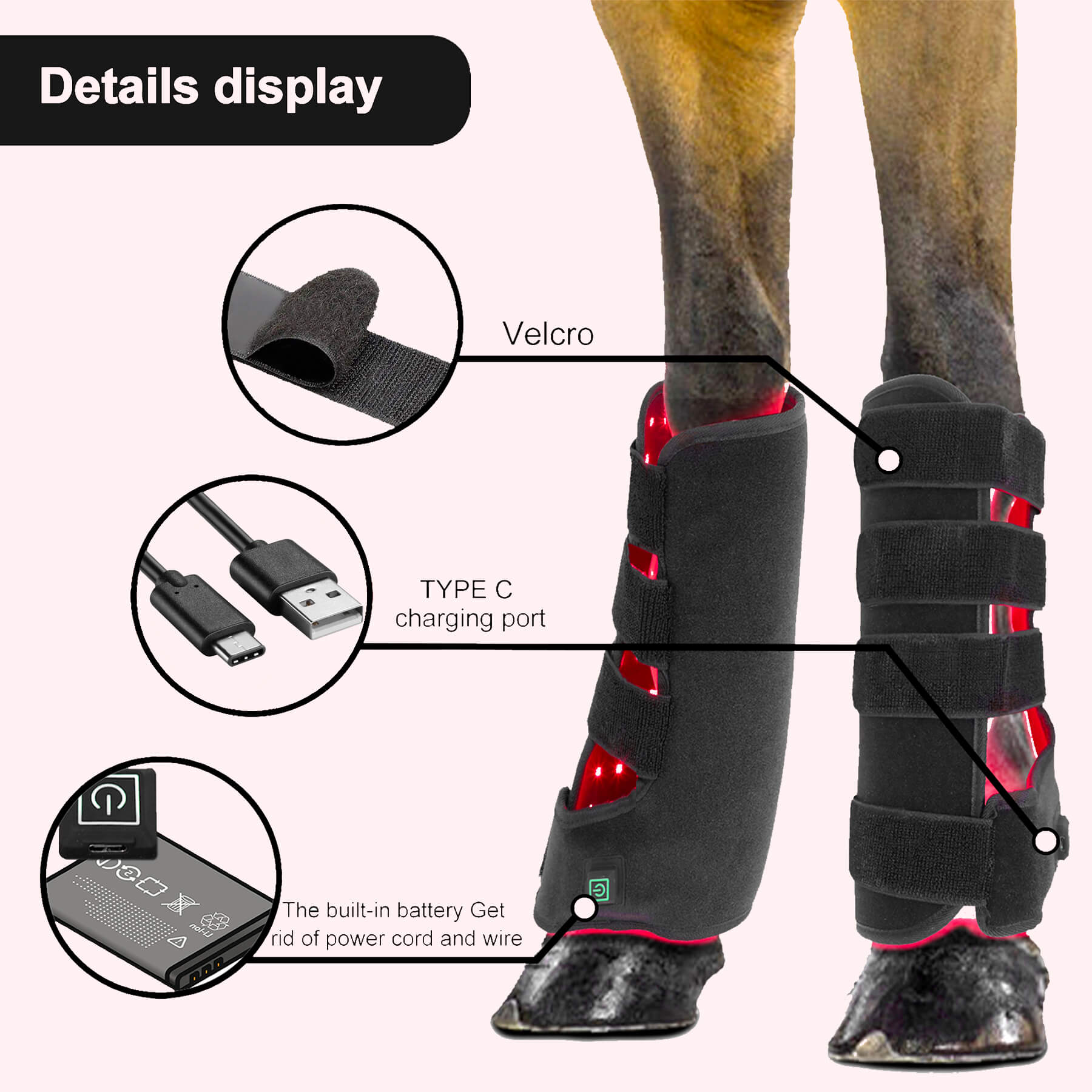 Zephira | Red Light Therapy Wrap — Rechargeable Flexible LED for Pets 3