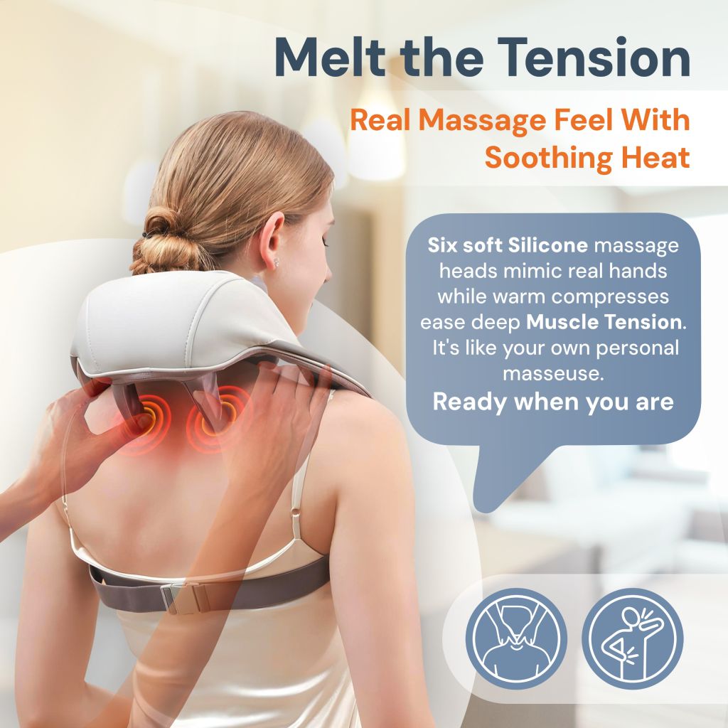 Zephyra | Neck and Shoulder Massager — Wireless Ergonomic Portable Device 3