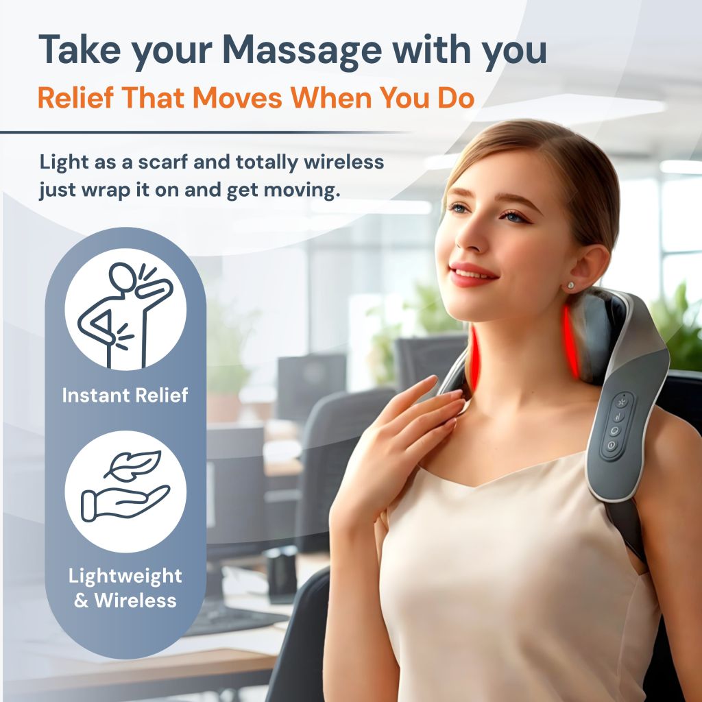 Zephyra | Neck and Shoulder Massager — Wireless Ergonomic Portable Device 7