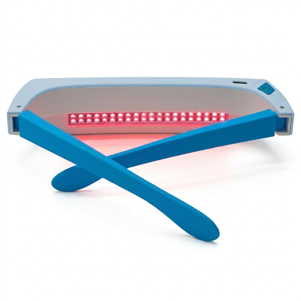 Kaleva | Red Light LED Glasses — 670nm Lightweight Ergonomic Comfort Eyewear