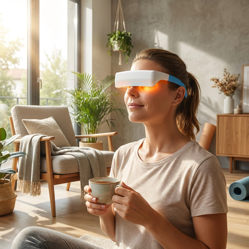 Luvara | LED Wellness Glasses — Dual LED Rechargeable Mood Support Device