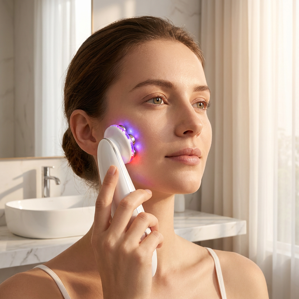 Lusena | LED Facial Toning Device — LED Light with Sonic Massage