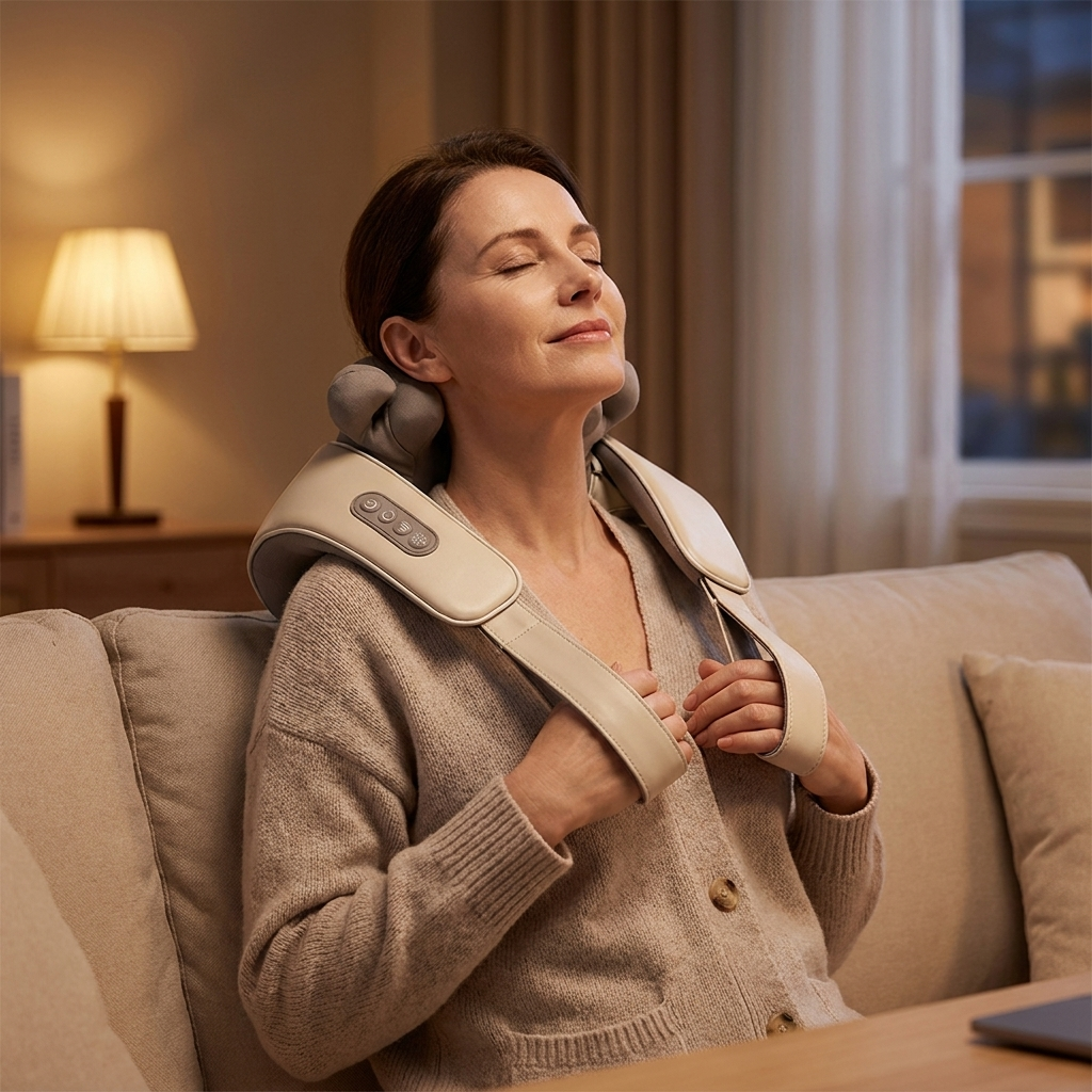 Cosena | Neck and Shoulder Massager — Wireless Ergonomic Portable Home Device