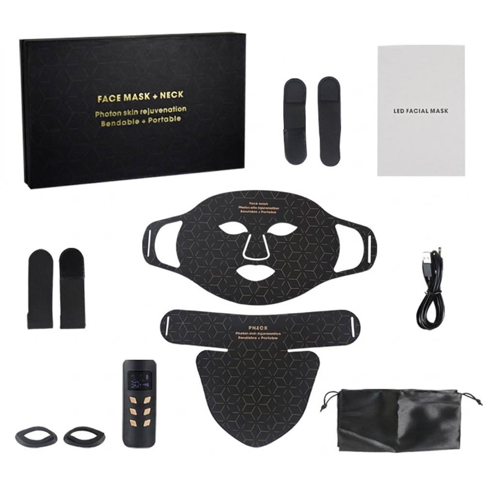 Syleva | LED Face Mask — 4-Color Silicone Design for Face & Neck