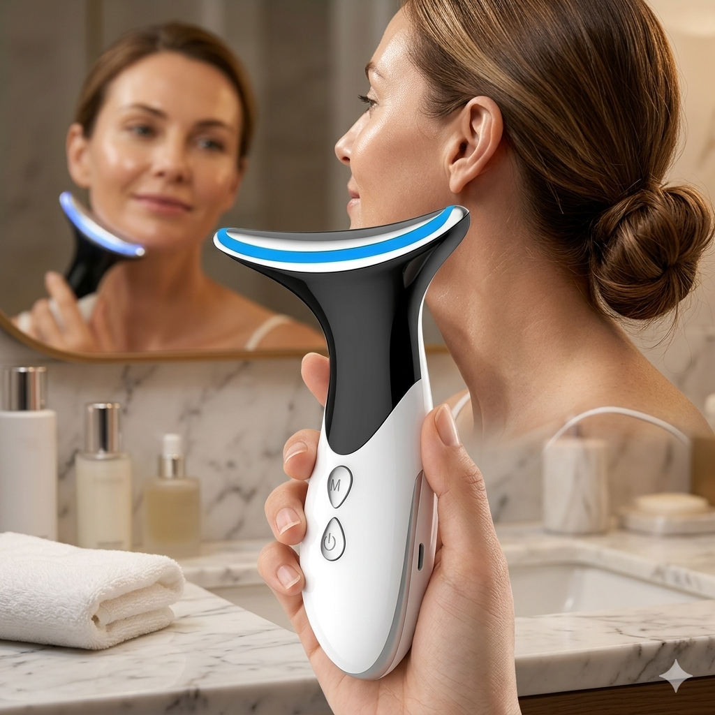 Vevira | Chin & Neck Tightening Device — EMS Multispectral LED Rechargeable
